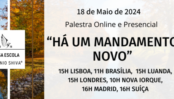 “Há um mandamento novo” – Palestra Online e Presencial