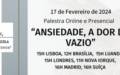 Palestra: “Ansiedade, a dor do vazio”