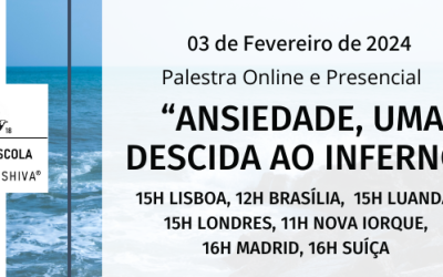 “Ansiedade, uma descida ao Inferno” – Palestra Online e Presencial